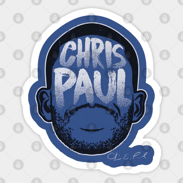 Chris Paul Golden State Player Silhouette Sticker by ClarityMacaws